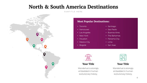 Travel Infographics for Itineraries & Destinations