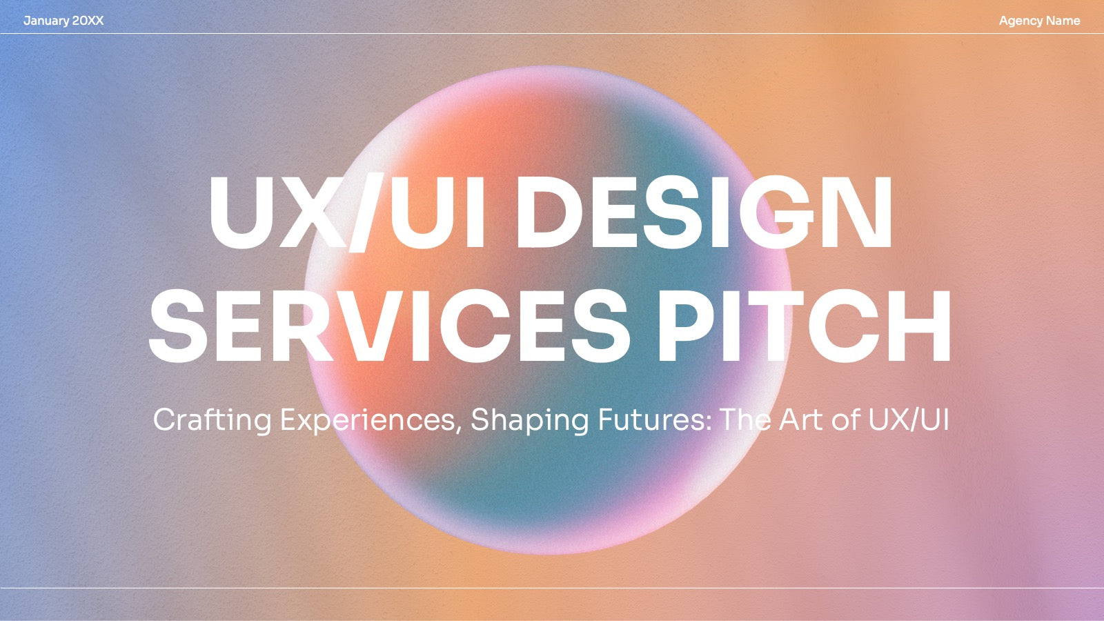 UX UI Services Pitch Presentation
