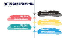 Watercolor Infographics slide 16