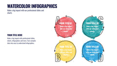 Watercolor Infographics slide 4