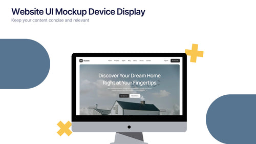 Website UI Mockup Device Display Presentation