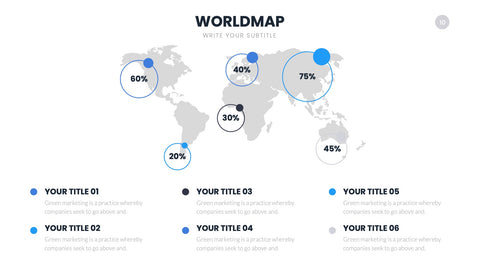World Map Infographics for Global Markets & Geography
