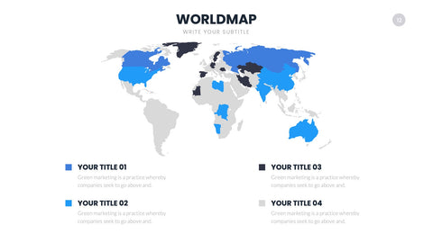 World Map Infographics for Global Markets & Geography