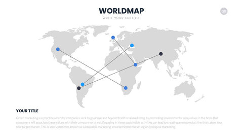 World Map Infographics for Global Markets & Geography