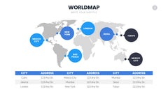 World Map Infographics slide 3