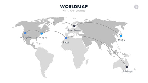 World Map Infographics for Global Markets & Geography