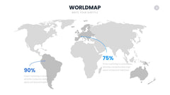 World Map Infographics slide 6