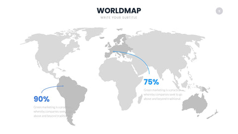 World Map Infographics for Global Markets & Geography