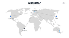 World Map Infographics slide 7