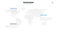 World Map Infographics slide 9