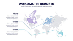 World Map Infographics slide 11