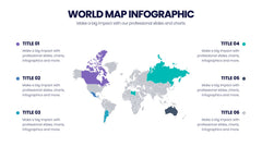 World Map Infographics slide 2