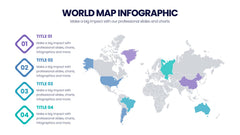 World Map Infographics slide 9