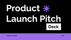 Zenith Product Launch Pitch Deck Presentation