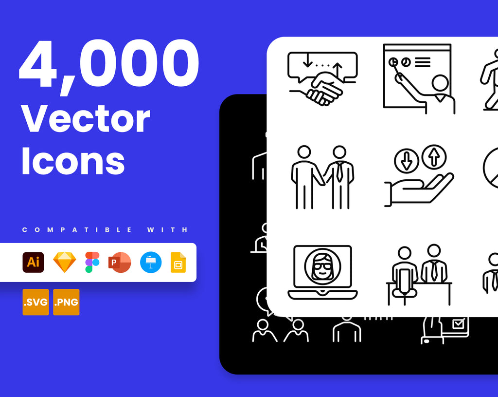 4,000 Vector Icons: 64+ Categories