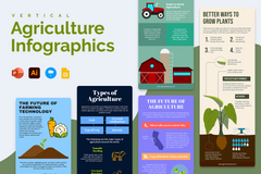 Vertical Infographic Templates Bundle
