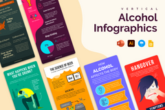 Vertical Infographic Templates Bundle