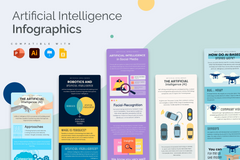 Vertical Infographic Templates Bundle