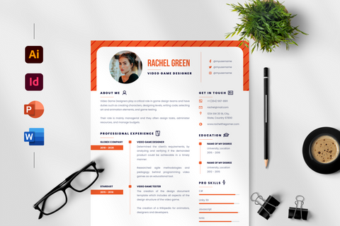 Ava Resume + Cover Letter Template