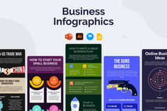 Vertical Infographic Templates Bundle