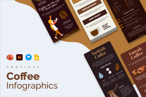 Vertical Infographic Templates Bundle