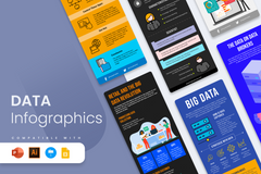 Vertical Infographic Templates Bundle