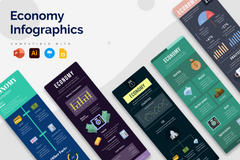 Vertical Infographic Templates Bundle