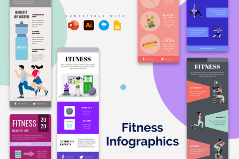 Vertical Infographic Templates Bundle