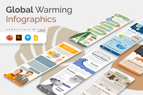 Vertical Infographic Templates Bundle
