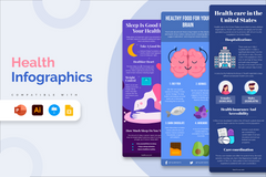 Vertical Infographic Templates Bundle