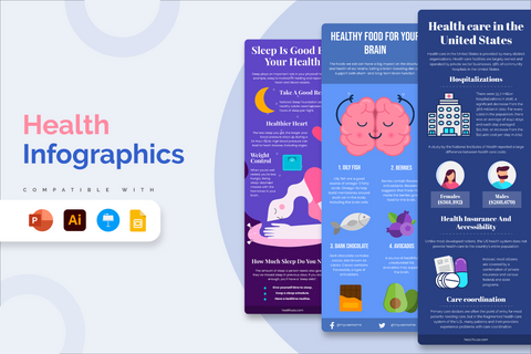 Vertical Infographic Templates Bundle