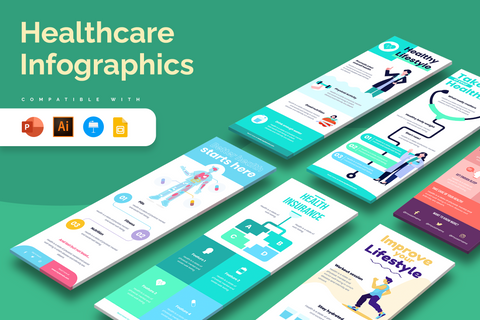 Vertical Infographic Templates Bundle