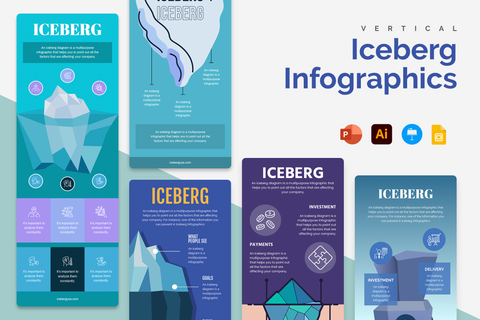Vertical Infographic Templates Bundle