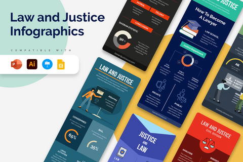 Vertical Infographic Templates Bundle