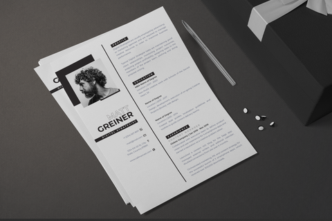 Lean Resume + Cover Letter Template
