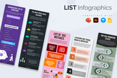 Vertical Infographic Templates Bundle