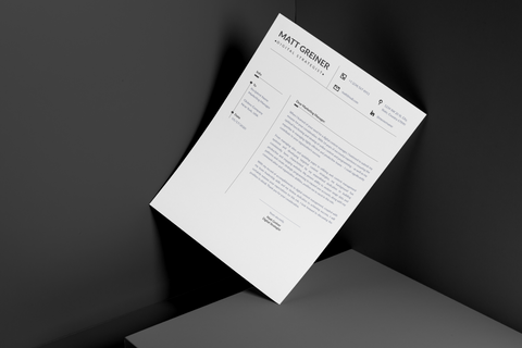 Matt Resume + Cover Letter Template