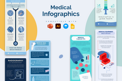 Vertical Infographic Templates Bundle