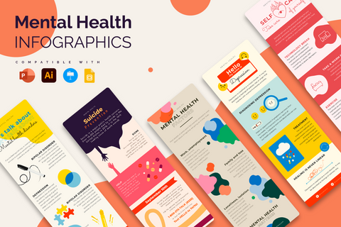 Vertical Infographic Templates Bundle