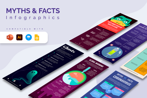 Vertical Infographic Templates Bundle