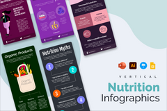 Vertical Infographic Templates Bundle
