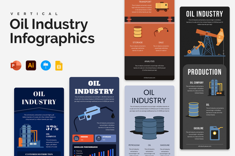 Vertical Infographic Templates Bundle