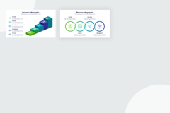 Process Infographic Templates for Illustrator, Powerpoint, Keynote and Google Slides