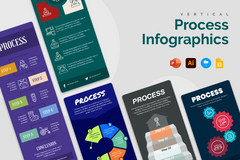 Vertical Infographic Templates Bundle