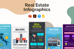 Vertical Infographic Templates Bundle