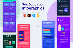 Vertical Infographic Templates Bundle