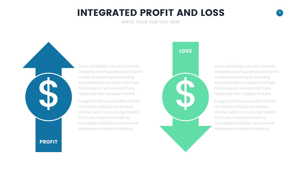 Profit and Loss Infographics