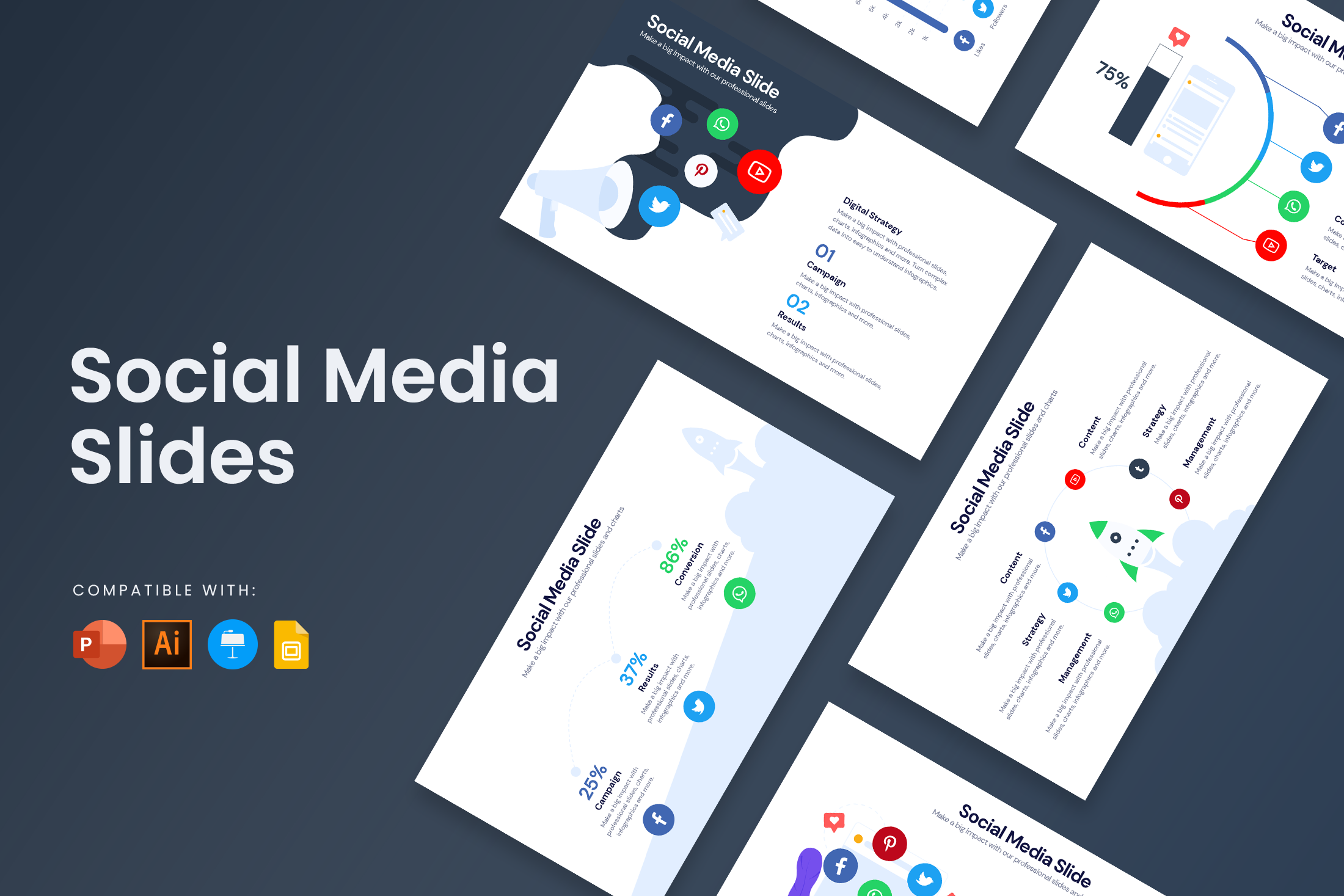 social media infographics design