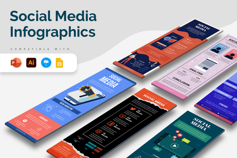 Vertical Infographic Templates Bundle