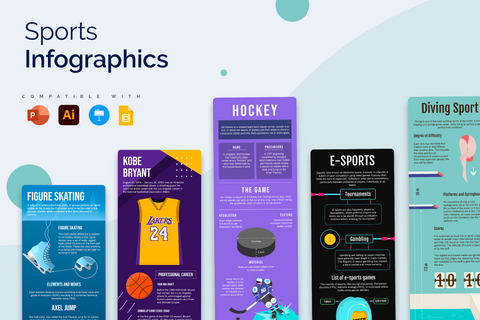 Vertical Infographic Templates Bundle